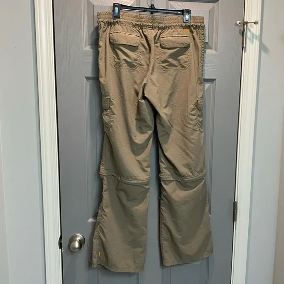 Lucy Women’s Hiking Pant/Zip Off into Capris SZ L. Khaki/Tan - Picture 5 of 7